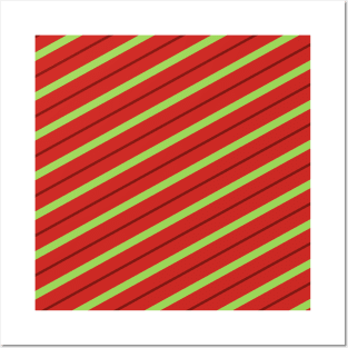 Stripes Christmas  Colors Posters and Art